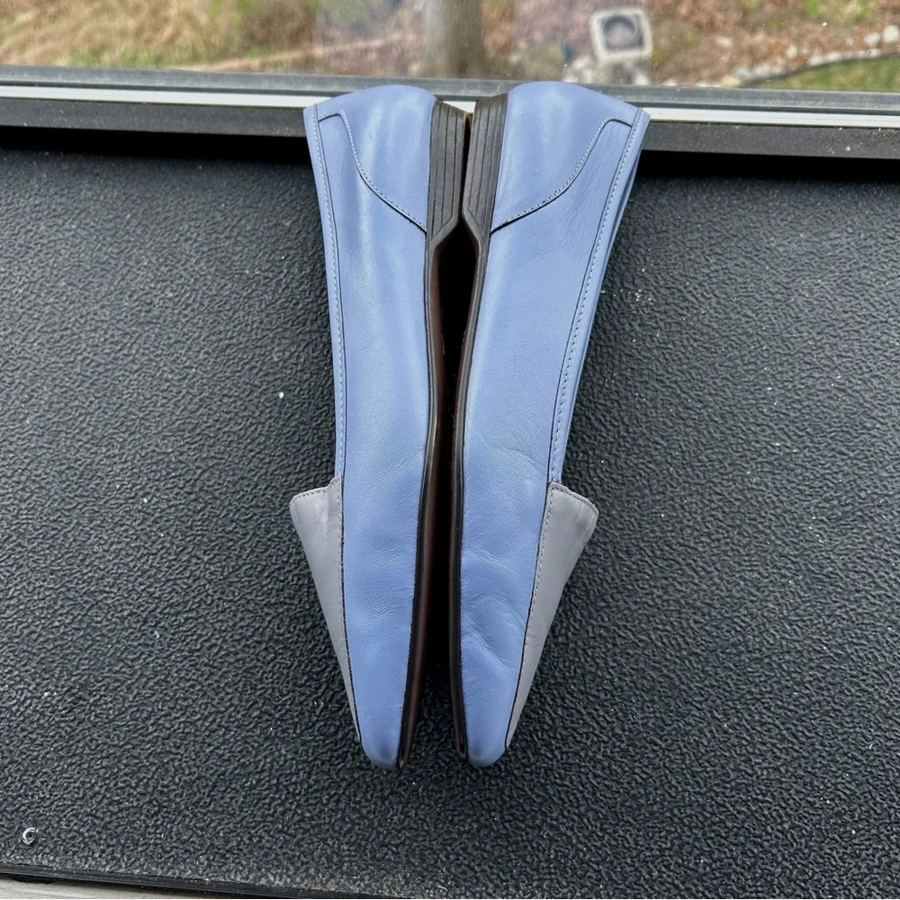 Partners Lea Casual Two Toned Blue & Gray Leather Loafers Women’s Size 10M EUC - Picture 4 of 8